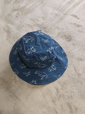 Kids Blue Dinosaur Bucket Hat